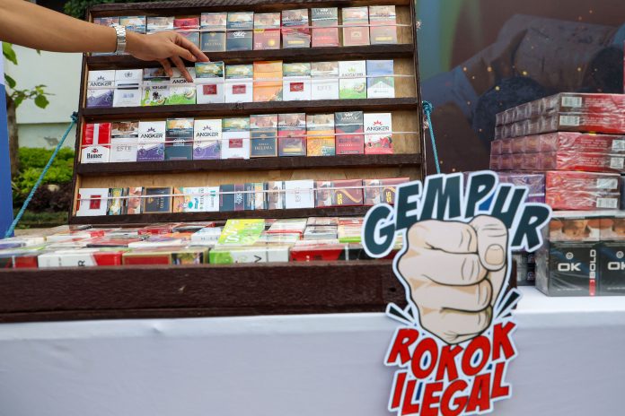 Rokok ilegal di Surabaya